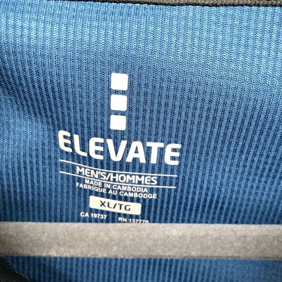 Elevate Performance Jacket Mens XL Blue Full Zip Pockets Mock Neck Outdoors - Picture 6 of 9